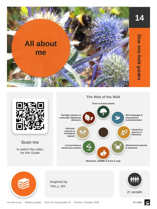Front of the All about me activity guide