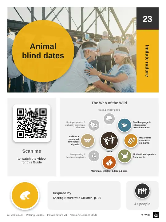 Front of the Animal blind dates activity guide
