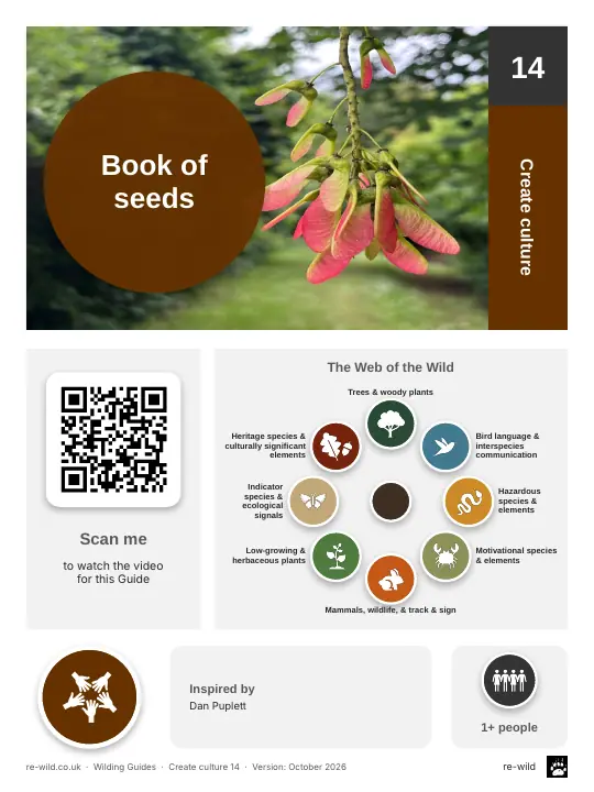 Front of the Book of seeds activity guide