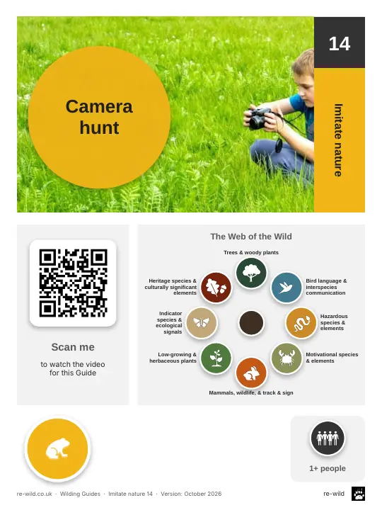 Front of the Camera hunt activity guide
