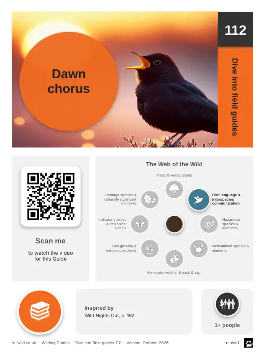 Front of the Dawn chorus activity guide