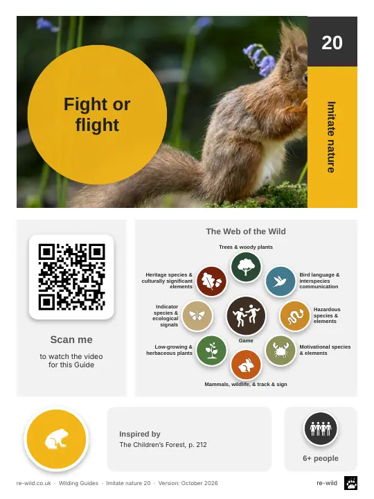 Front of the Fight or flight activity guide