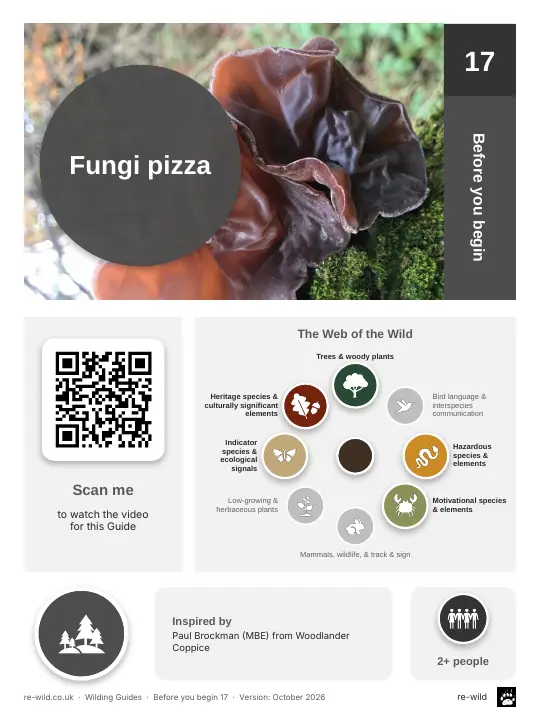 Front of the Fungi pizza activity guide