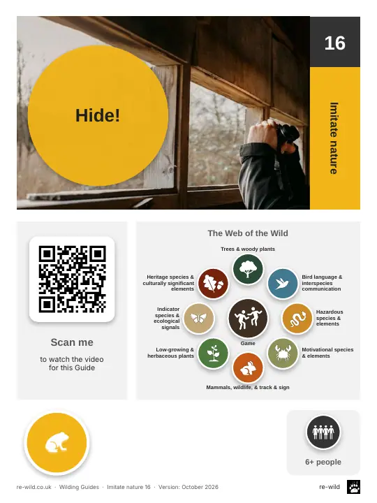 Front of the Hide! activity guide