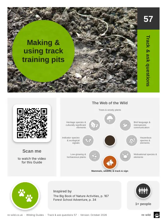Front of the Making & using track training pits activity guide
