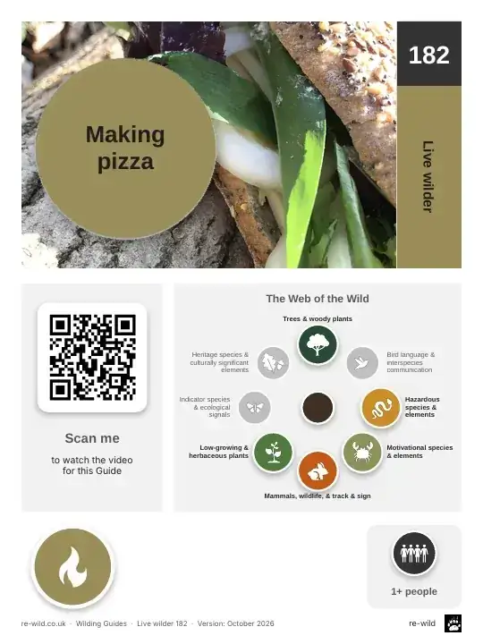 Front of the Making pizza activity guide
