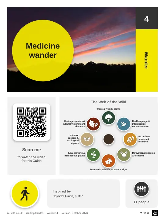Front of the Medicine wander activity guide