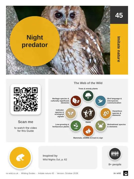 Front of the Night predator activity guide