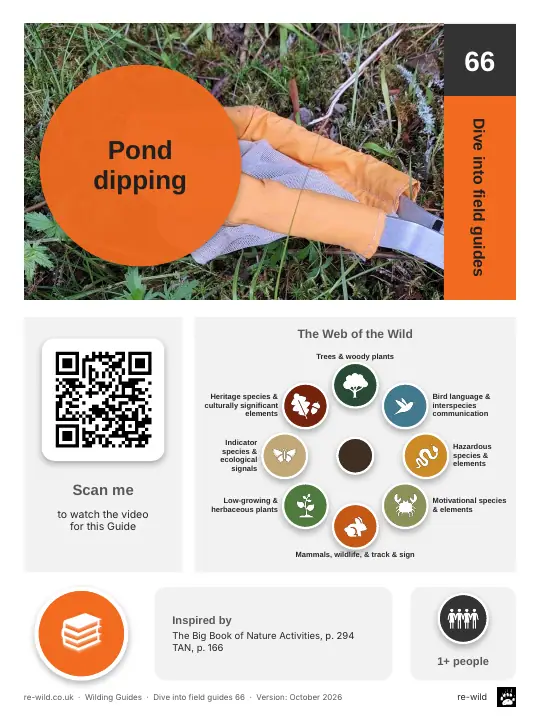Front of the Pond dipping activity guide