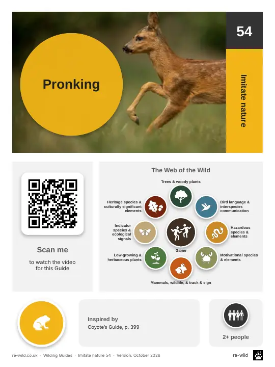 Front of the Pronking activity guide
