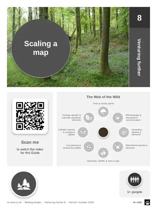 Front of the Scaling a map activity guide