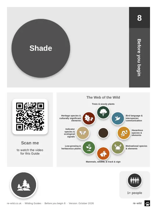Front of the Shade activity guide