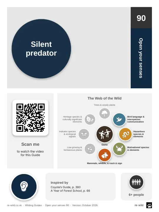 Front of the Silent predator activity guide