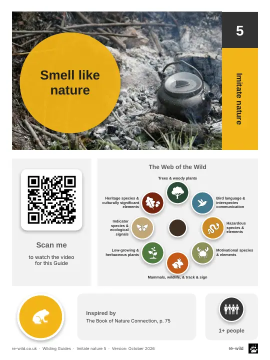 Front of the Smell like nature activity guide