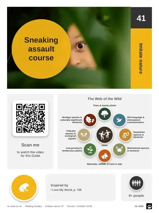 Front of the Sneaking assault course activity guide