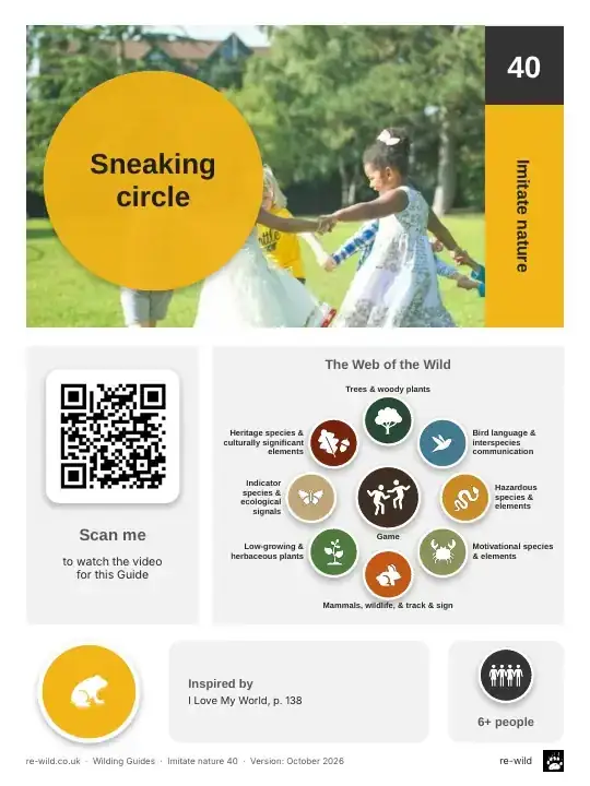 Front of the Sneaking circle activity guide