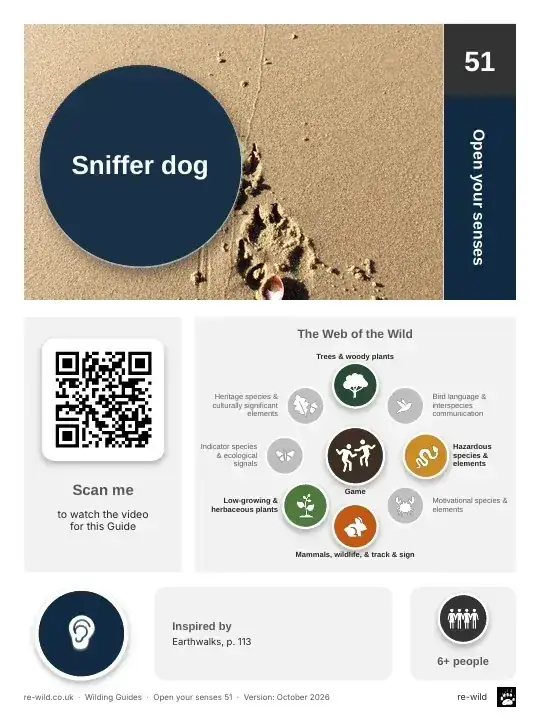 Front of the Sniffer dog activity guide