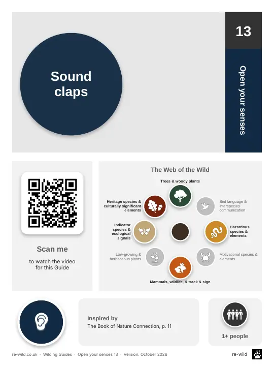 Front of the Sound claps activity guide