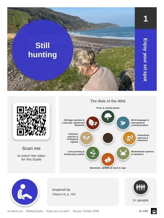 Front of the Still hunting activity guide