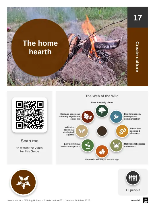Front of the The home hearth activity guide
