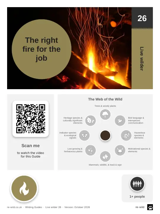 Front of the The right fire for the job activity guide