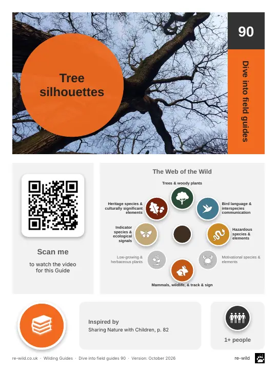 Front of the Tree silhouettes activity guide