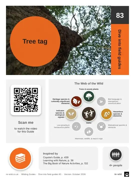 Front of the Tree tag activity guide