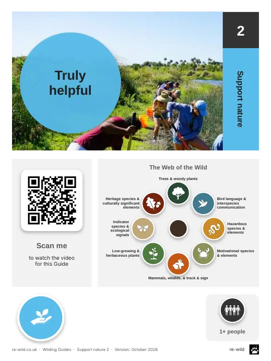 Front of the Truly helpful activity guide