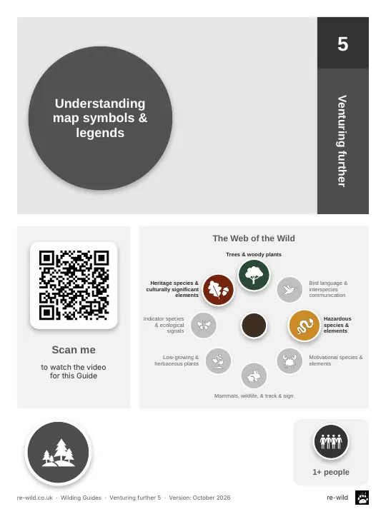 Front of the Understanding map symbols & legends activity guide