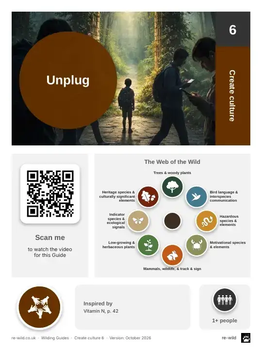 Front of the Unplug activity guide