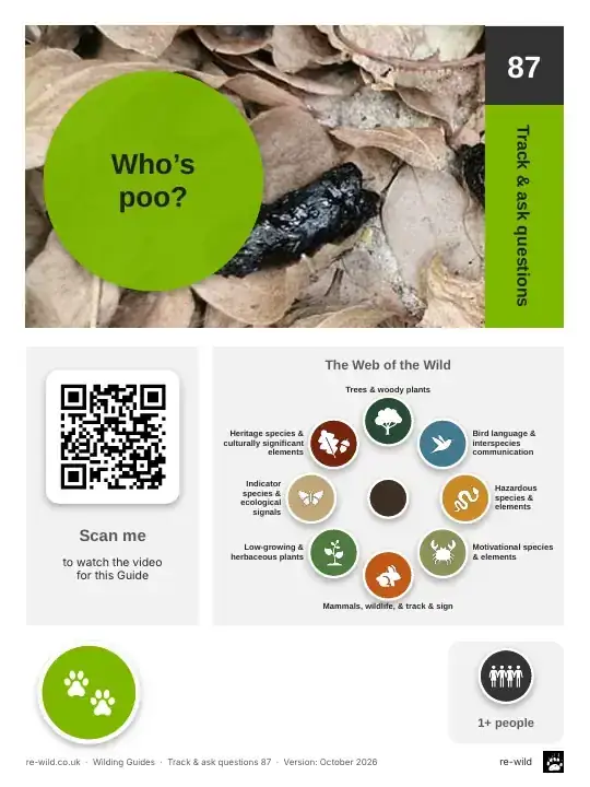 Front of the Whose poo? activity guide