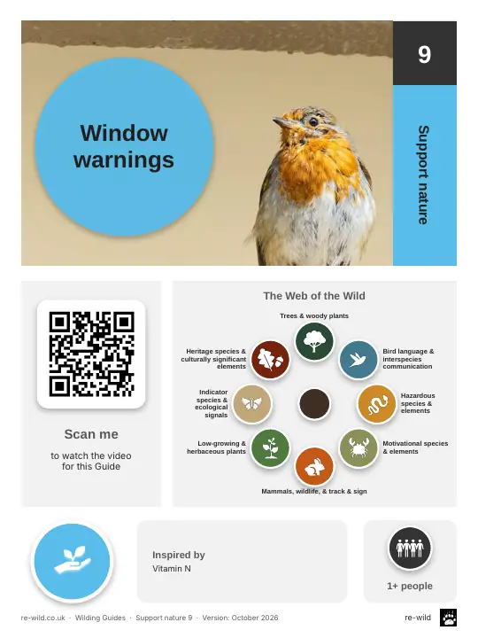 Front of the Window warnings activity guide